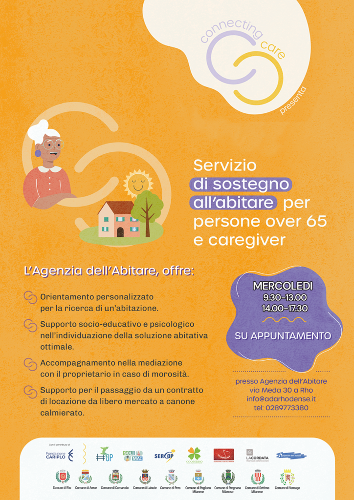 sportello gratuito di sostegno all’abitare per persone over 65 e caregiver